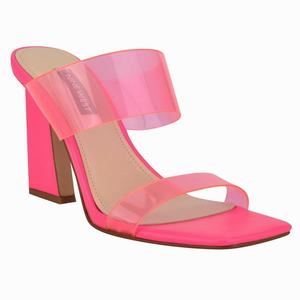 Nine West Instaa Heeled Slides - Pink - Ireland (PV1798342)